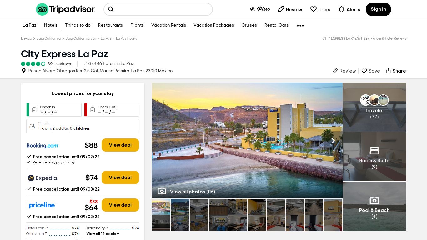 CITY EXPRESS LA PAZ $67 ($̶9̶5̶) - Prices & Hotel Reviews